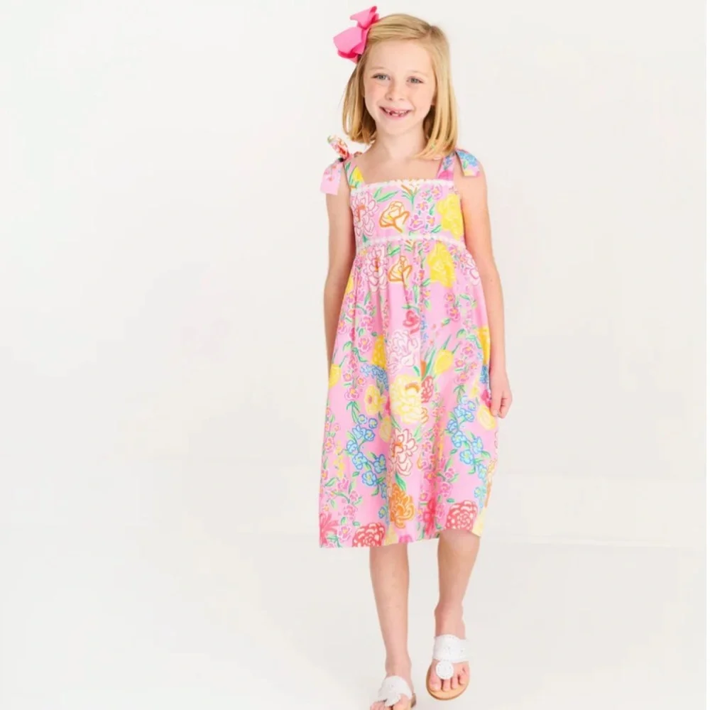 Sheridan French Floral x TBBC Beaufort Bonnet Macie Midi Dress Mommy & Me 12 14